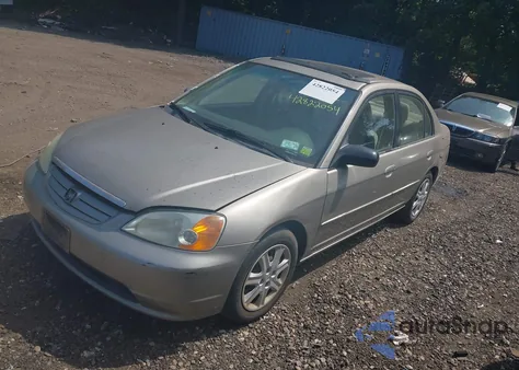 2003 Honda Civic Ex z USA, uszkodzony, nr VIN 2HGES26703H510334